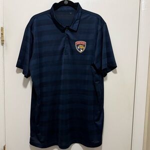 Antigua Men’s Florida Panthers, short sleeve polo shirt, size XL
